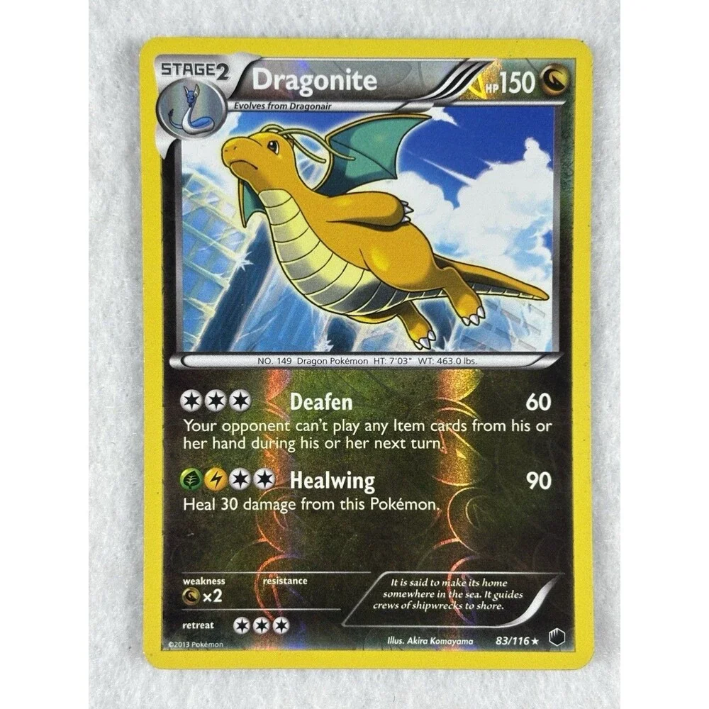 Pokemon Reverse Holo Lot Dragonite 83/116 & Steelix Team Plasma 79/116 Rare